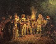 The Italian Comedy WATTEAU, Antoine